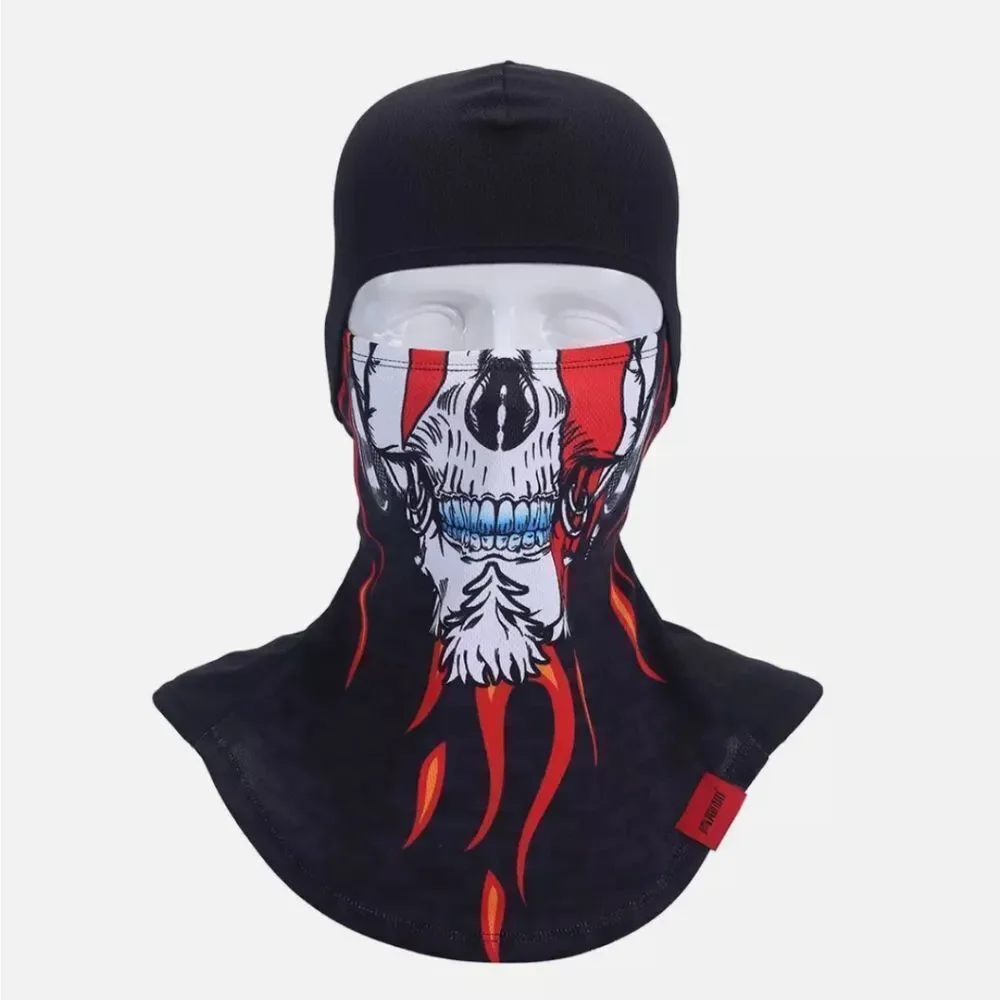 Skull Ghost Ski Full Face Mask Balaclava Bandana Breathable Neck Gaiter Scarf
